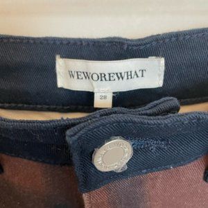 WeWoreWhat New With Tags Plaid Stretchy Jeans